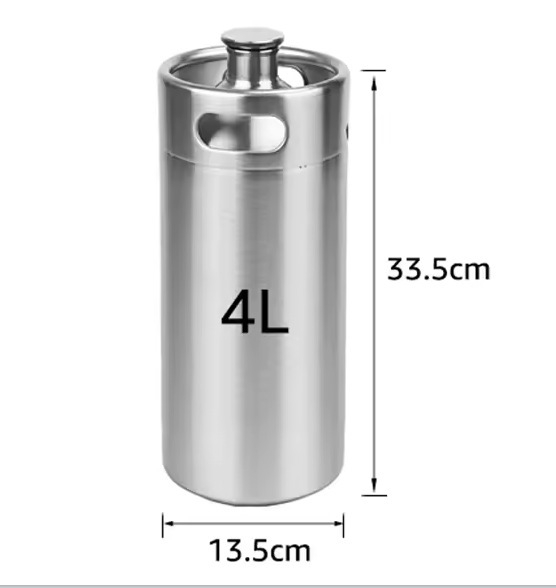 304 nerūdijančio plieno 2 l / 3,6 l / 5 l / 10 l mini alaus statinė, baltojo vyno statinė, naminio alaus indas, alkoholio indas