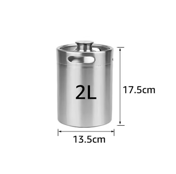 304 nerūdijančio plieno 2 l / 3,6 l / 5 l / 10 l mini alaus statinė, baltojo vyno statinė, naminio alaus indas, alkoholio indas