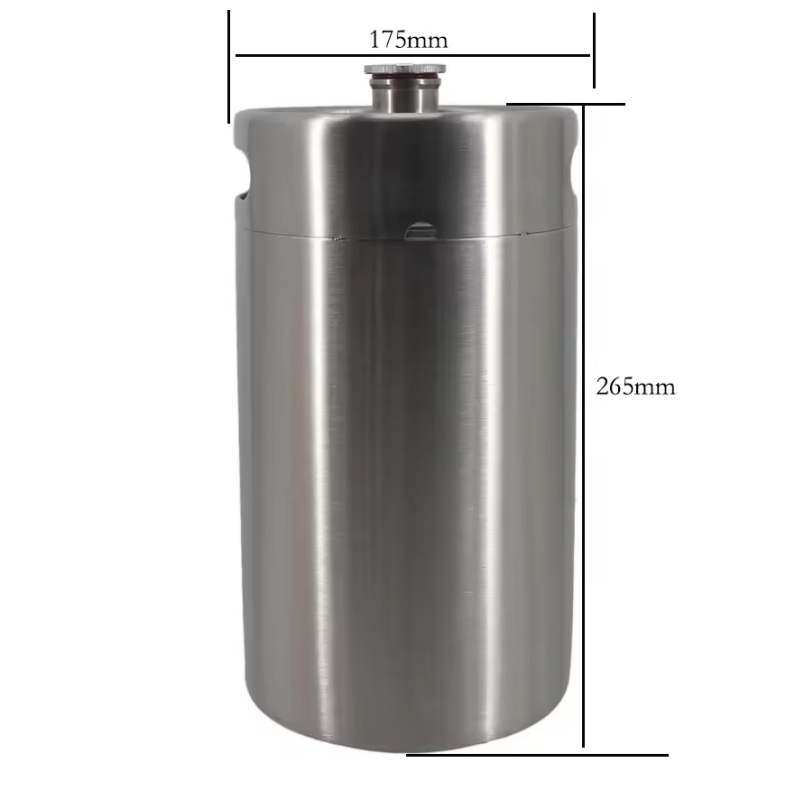 304 nerūdijančio plieno 2 l / 3,6 l / 5 l / 10 l mini alaus statinė, baltojo vyno statinė, naminio alaus indas, alkoholio indas