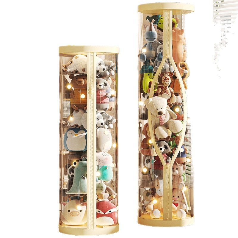 Didelės talpos kibirėlis-lėlė, pliušinis žaislas, užtrauktukas-lėlė, permatoma buitinė technika, didelės vertės artefaktas