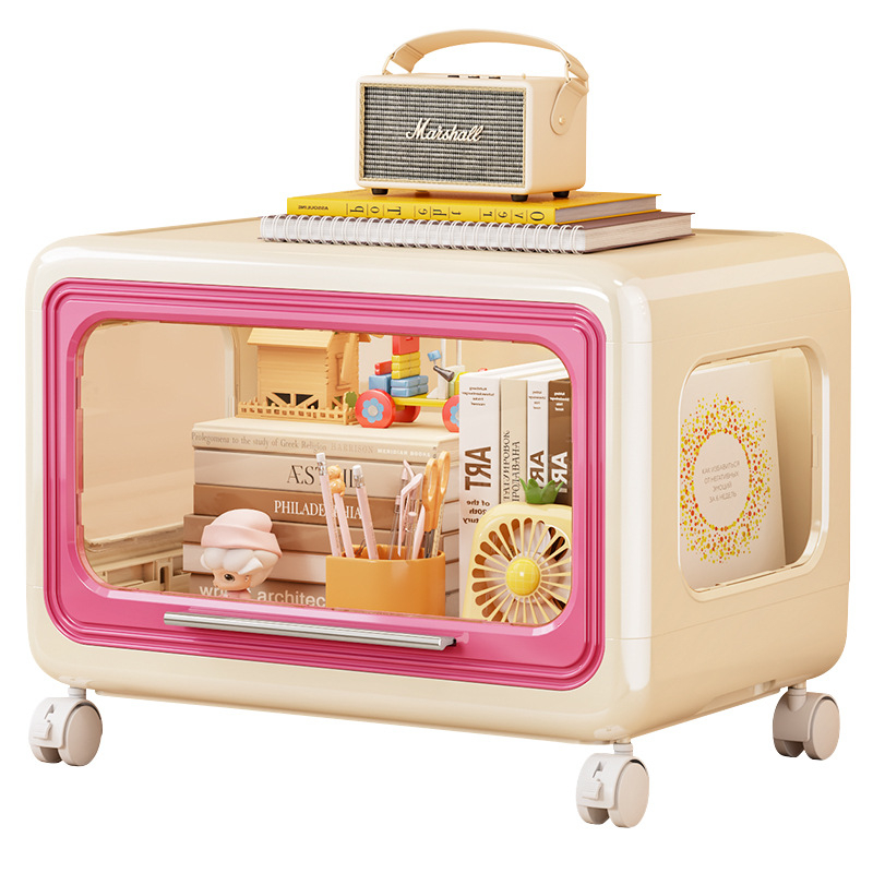 Majapidamises kasutatavate koomiksitega laste mänguasjade hoiukapi kapp, raamatute hoiuriiul, suure mahutavusega plastist multifunktsionaalne hoiukapp