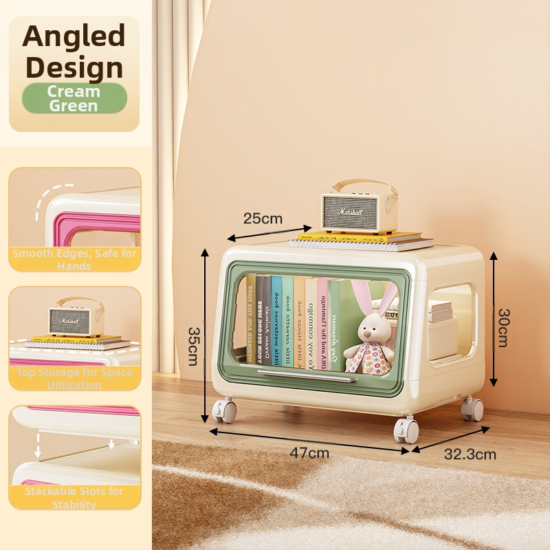 Majapidamises kasutatavate koomiksitega laste mänguasjade hoiukapi kapp, raamatute hoiuriiul, suure mahutavusega plastist multifunktsionaalne hoiukapp