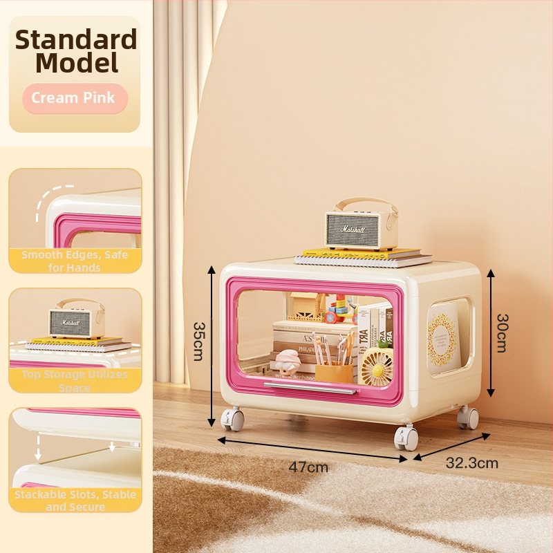 Majapidamises kasutatavate koomiksitega laste mänguasjade hoiukapi kapp, raamatute hoiuriiul, suure mahutavusega plastist multifunktsionaalne hoiukapp