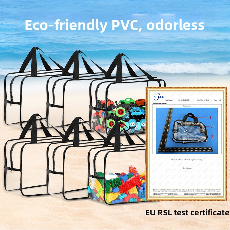 Персонализирана чанта за детски играчки на плажа, козметична чанта за пътуване, преносима и лека преграда с цип за съхранение при пътуване за бизнес пътуване