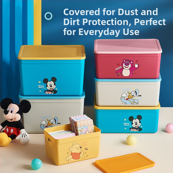 Κουτί αποθήκευσης φράουλα-αρκούδα, κουτί αποθήκευσης με καπάκι, ντουλάπα, κουτί αποθήκευσης εσωρούχων, επιτραπέζιο κουτί αποθήκευσης από πλαστικό