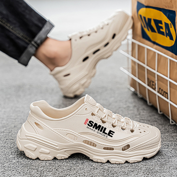 Prekogranične ljetne klompe s mekim potplatom, lagane cipele za roditelje i djecu, ležerne cipele za plažu, sandale s osjećajem kake, muške cipele s debelim potplatom