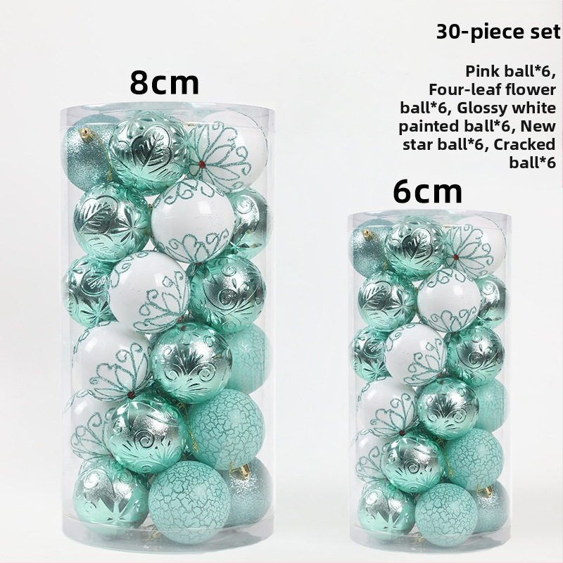 [Exkluzívne pre starostlivo vybrané] Vianočné dekorácie Vianočné gule Prívesky na vianočný stromček Darčeková krabička Tráva Hodváb Priehľadné maľované gule