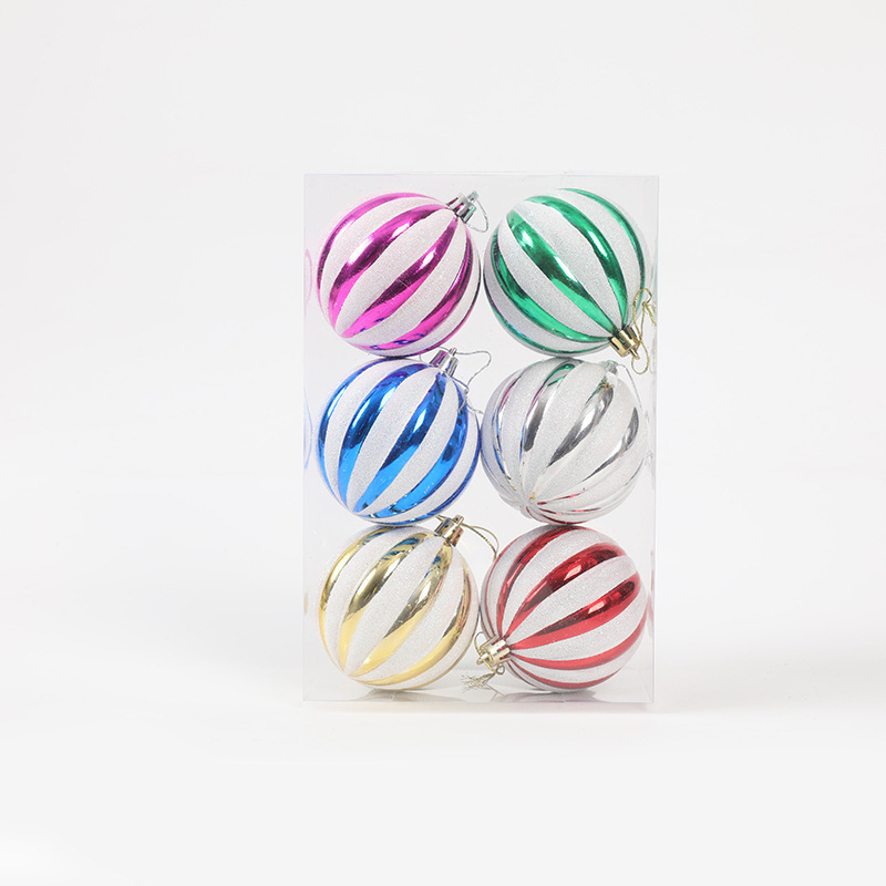 [Išskirtinė kruopščiai atrinkta] Šventinės dekoracijos Kalėdiniai kamuoliukai Kalėdų eglutės pakabukai Dovanų dėžutė Žolės šilko skaidrūs dažyti kamuoliukai