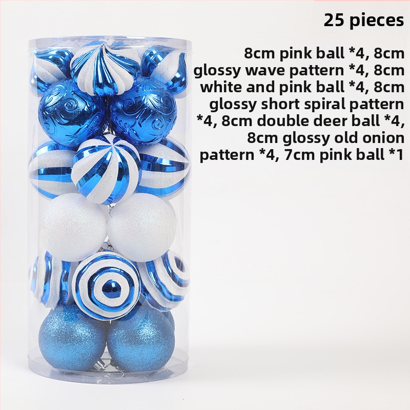 [Išskirtinė kruopščiai atrinkta] Šventinės dekoracijos Kalėdiniai kamuoliukai Kalėdų eglutės pakabukai Dovanų dėžutė Žolės šilko skaidrūs dažyti kamuoliukai