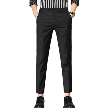 Meeste triikimist mittevajavad ülikonnapüksid Meeste väliskaubanduse püksid Kevad- ja suvepüksid Ärilised kitsad ülikonnapüksid Üheksa punkti noorte vabaajapüksid meestele