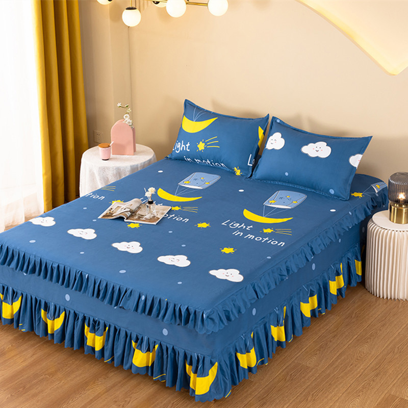 Lova Neslystantis sustorintas lovos sijonas Lovos užvalkalas Vientisas korėjietiško stiliaus šlifuojamas lovos užvalkalas Lovos paklodė „Simmons“ lovos užvalkalas Apsauginis lovos sijono užvalkalas