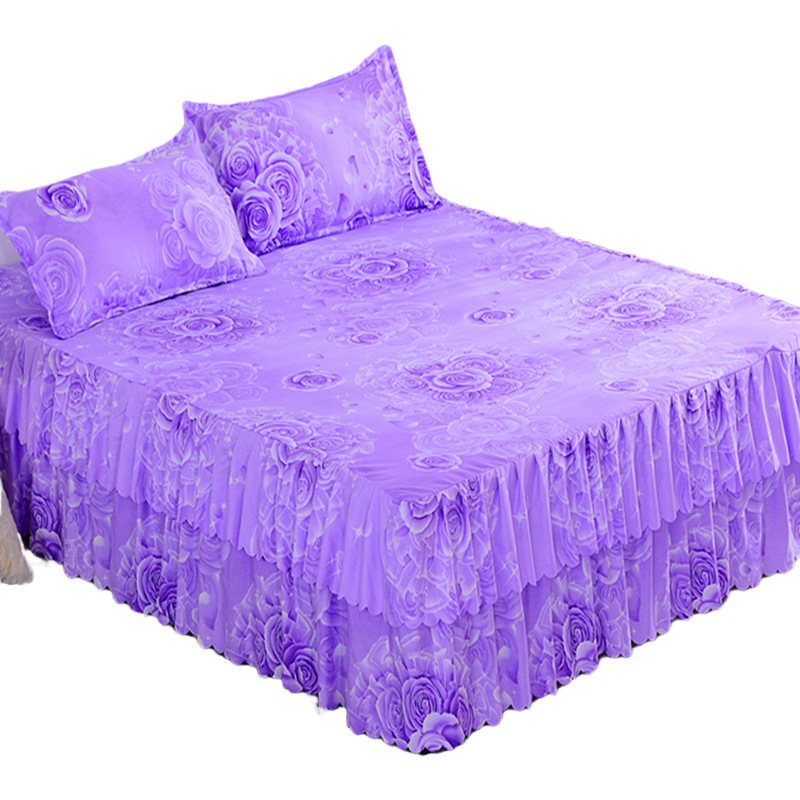 Lova Neslystantis sustorintas lovos sijonas Lovos užvalkalas Vientisas korėjietiško stiliaus šlifuojamas lovos užvalkalas Lovos paklodė „Simmons“ lovos užvalkalas Apsauginis lovos sijono užvalkalas