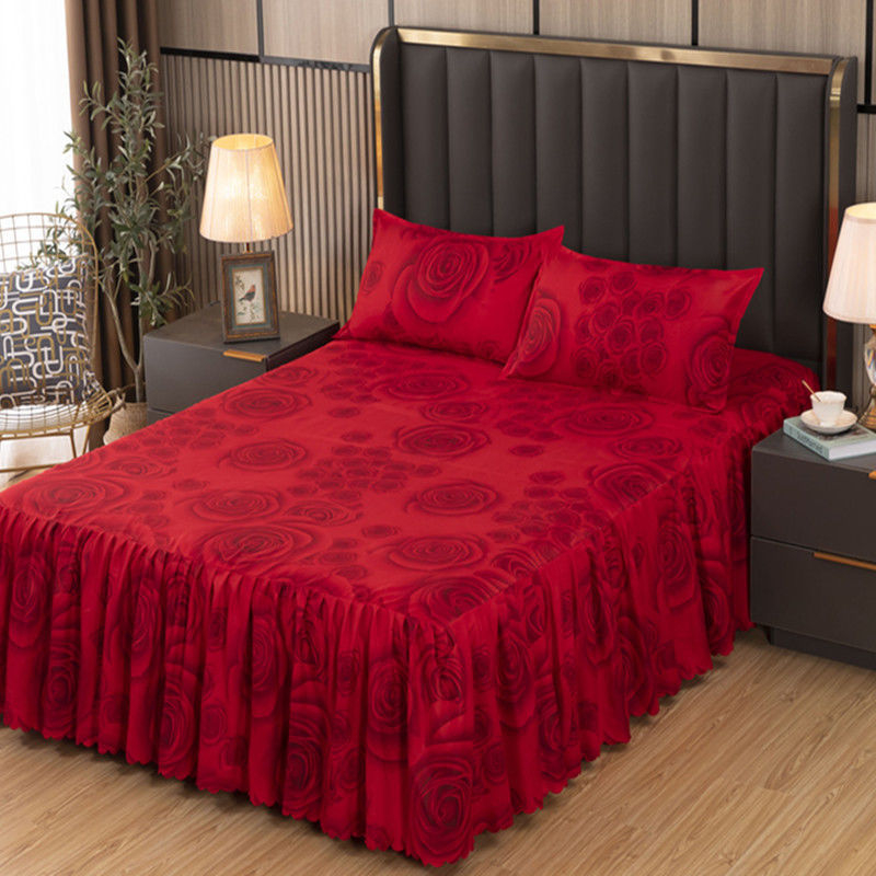 Lova Neslystantis sustorintas lovos sijonas Lovos užvalkalas Vientisas korėjietiško stiliaus šlifuojamas lovos užvalkalas Lovos paklodė „Simmons“ lovos užvalkalas Apsauginis lovos sijono užvalkalas