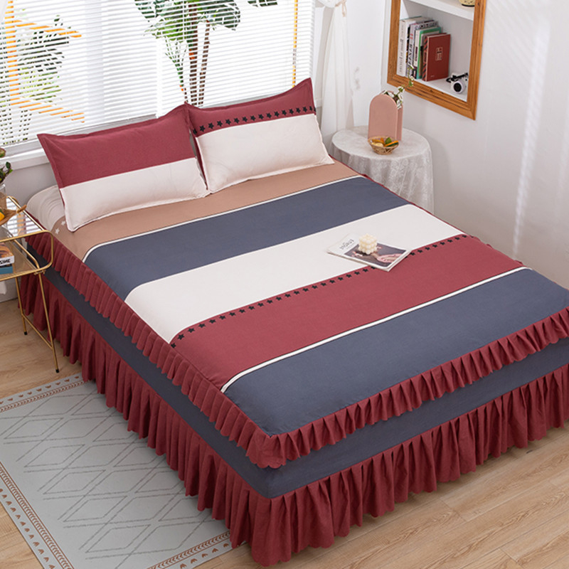 Lova Neslystantis sustorintas lovos sijonas Lovos užvalkalas Vientisas korėjietiško stiliaus šlifuojamas lovos užvalkalas Lovos paklodė „Simmons“ lovos užvalkalas Apsauginis lovos sijono užvalkalas