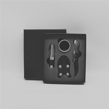 ✅ Raudonojo vyno butelių atidarytuvo rinkinys, vyno dovanų dėžutė, keturių dalių rinkinys, nerūdijančio plieno vakuuminis kamštis, vyno pilstymo dovanų dėžutė, paruošta pardavimui