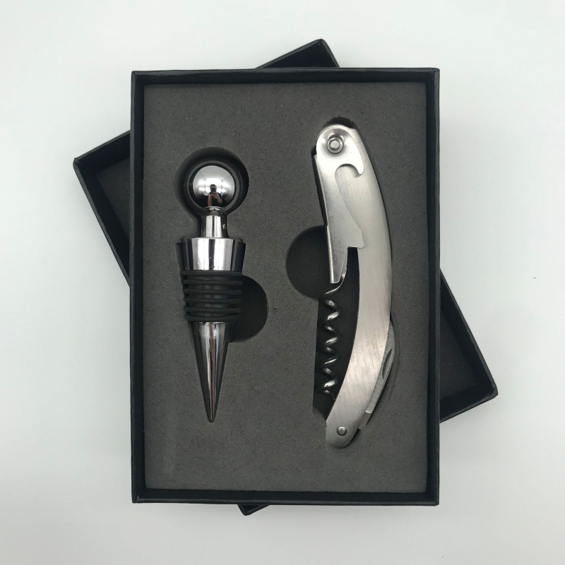 ✅ Raudonojo vyno butelių atidarytuvo rinkinys, vyno dovanų dėžutė, keturių dalių rinkinys, nerūdijančio plieno vakuuminis kamštis, vyno pilstymo dovanų dėžutė, paruošta pardavimui