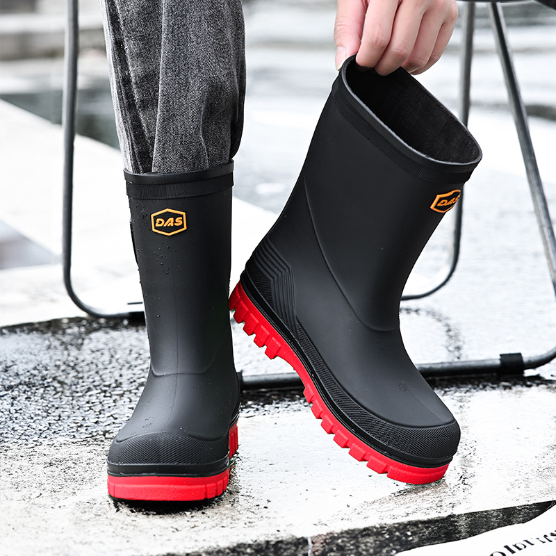 2025. aasta talvised meeste polsterdatud kummist saapad kulleritele, libisemiskindlad veekindlad kummist kingad, poolsääreni ulatuvad tööjalatsid