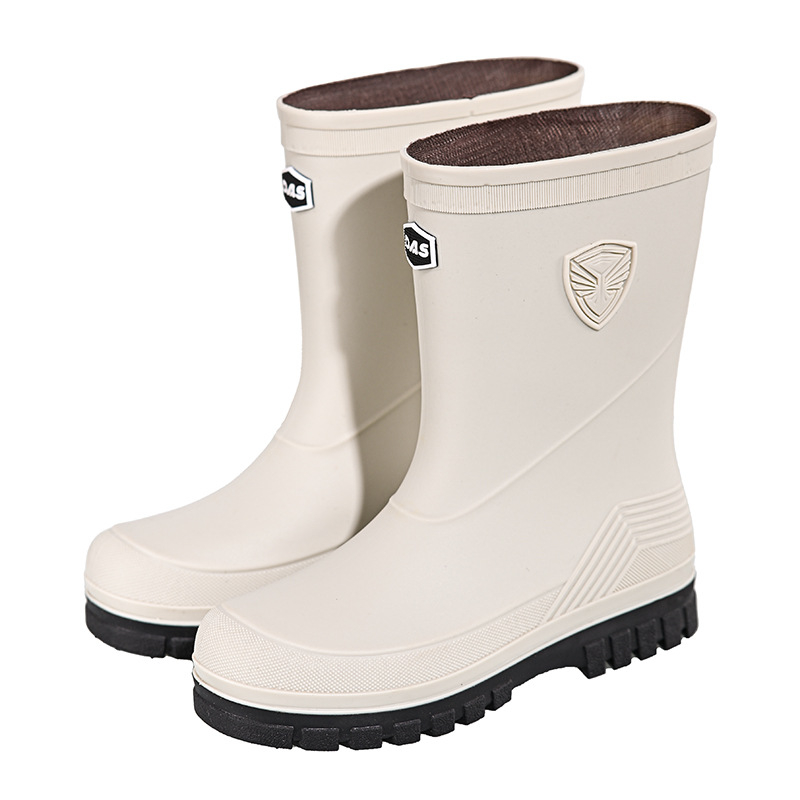 2025. aasta talvised meeste polsterdatud kummist saapad kulleritele, libisemiskindlad veekindlad kummist kingad, poolsääreni ulatuvad tööjalatsid