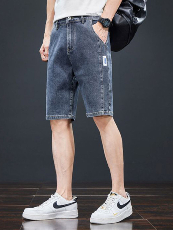 Xintang nyári vékony ötpontos nadrág farmer rövid nadrág 2025 férfi új külső viselet alkalmi stretch nadrág férfi