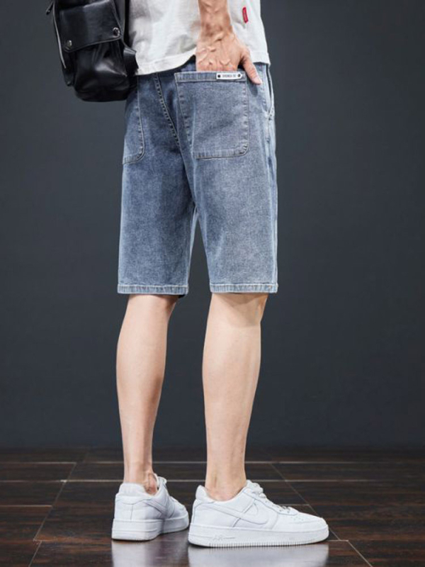 Xintang Summer Thin Five Point Pants Denim Short Pants 2025 Meeste Uued Ülerõivad Vabaaja Stretch Püksid Meestele
