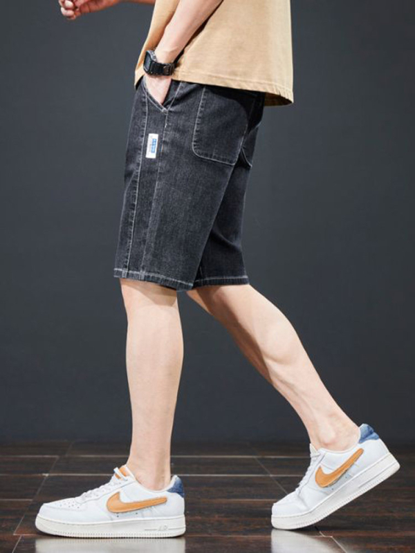 Xintang Summer Thin Five Point Pants Denim Short Pants 2025 Meeste Uued Ülerõivad Vabaaja Stretch Püksid Meestele