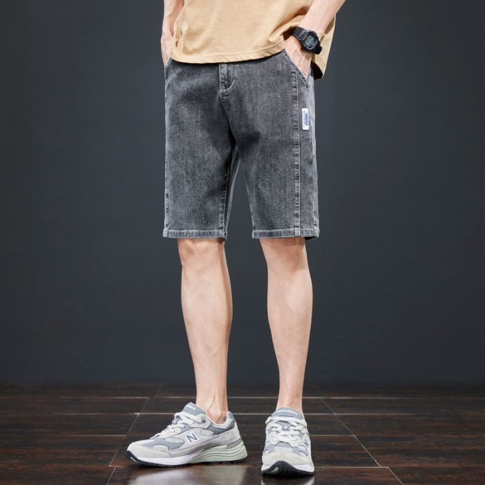 Xintang nyári vékony ötpontos nadrág farmer rövid nadrág 2025 férfi új külső viselet alkalmi stretch nadrág férfi