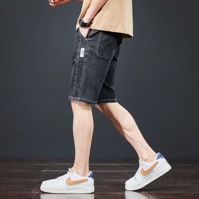 Xintang nyári vékony ötpontos nadrág farmer rövid nadrág 2025 férfi új külső viselet alkalmi stretch nadrág férfi