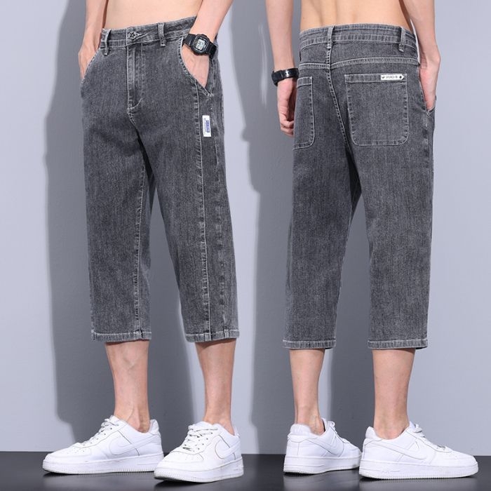 Xintang nyári vékony ötpontos nadrág farmer rövid nadrág 2025 férfi új külső viselet alkalmi stretch nadrág férfi