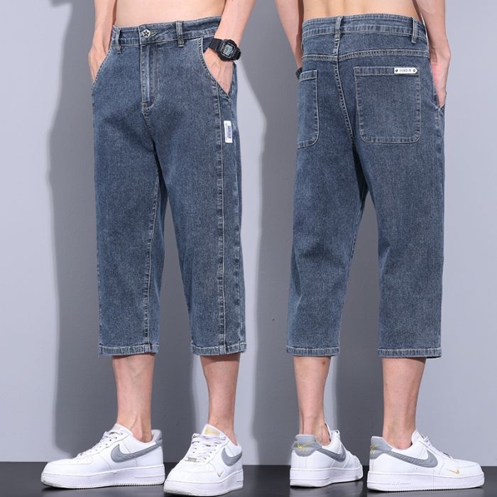 Xintang nyári vékony ötpontos nadrág farmer rövid nadrág 2025 férfi új külső viselet alkalmi stretch nadrág férfi