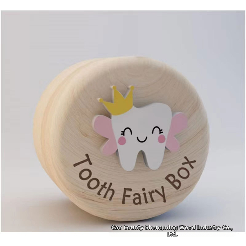 Дървена кутия за зърна Детска кутия за съхранение на фетална коса Кутия за съхранение на млечни зъби Модерна семпла дървена кутия за съхранение на пръстени