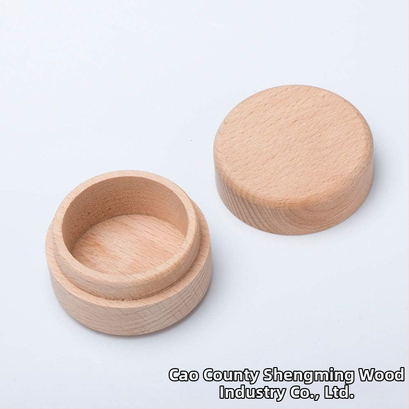 Дървена кутия за зърна Детска кутия за съхранение на фетална коса Кутия за съхранение на млечни зъби Модерна семпла дървена кутия за съхранение на пръстени