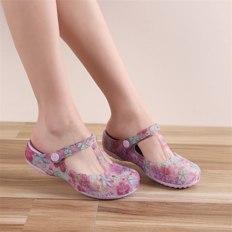 VEBLEN skylėtos moteriškos basutės vasarinės naujos stiliaus viršutiniai drabužiai šlepetės storu padu neslystančios pajūrio atostogų paplūdimio basutės