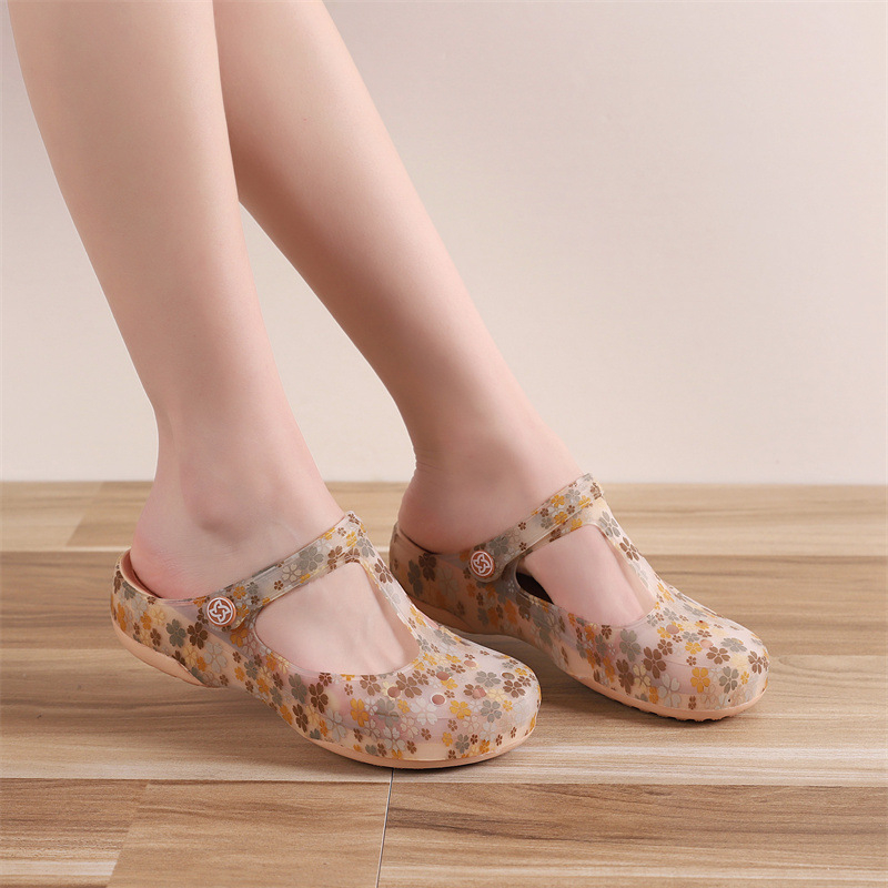 VEBLEN skylėtos moteriškos basutės vasarinės naujos stiliaus viršutiniai drabužiai šlepetės storu padu neslystančios pajūrio atostogų paplūdimio basutės