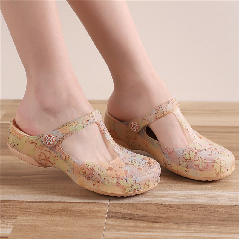 VEBLEN skylėtos moteriškos basutės vasarinės naujos stiliaus viršutiniai drabužiai šlepetės storu padu neslystančios pajūrio atostogų paplūdimio basutės