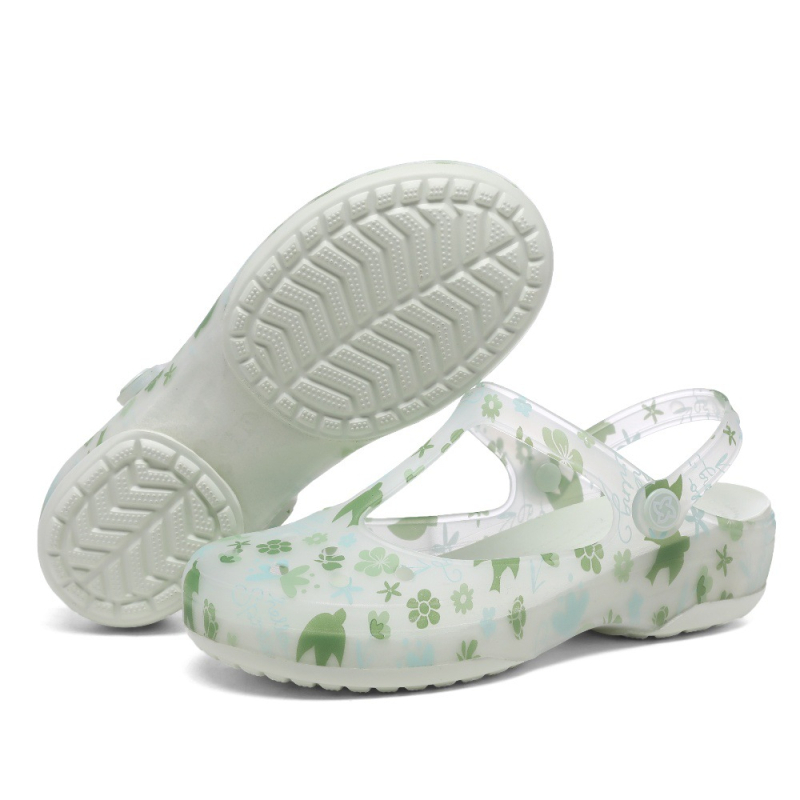 VEBLEN skylėtos moteriškos basutės vasarinės naujos stiliaus viršutiniai drabužiai šlepetės storu padu neslystančios pajūrio atostogų paplūdimio basutės