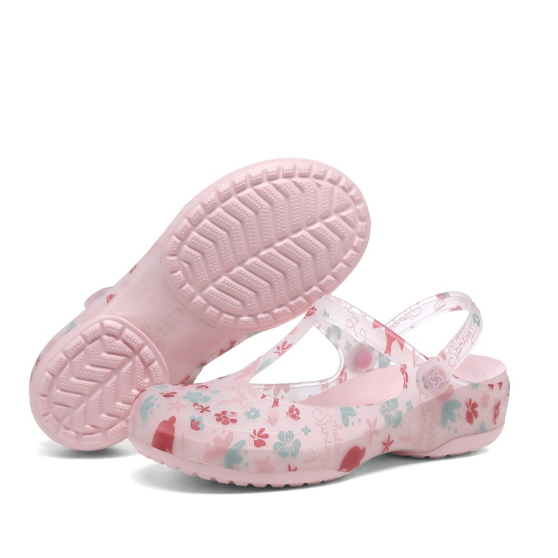 VEBLEN skylėtos moteriškos basutės vasarinės naujos stiliaus viršutiniai drabužiai šlepetės storu padu neslystančios pajūrio atostogų paplūdimio basutės