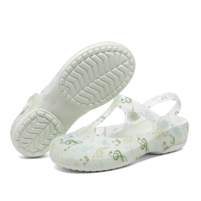 VEBLEN skylėtos moteriškos basutės vasarinės naujos stiliaus viršutiniai drabužiai šlepetės storu padu neslystančios pajūrio atostogų paplūdimio basutės