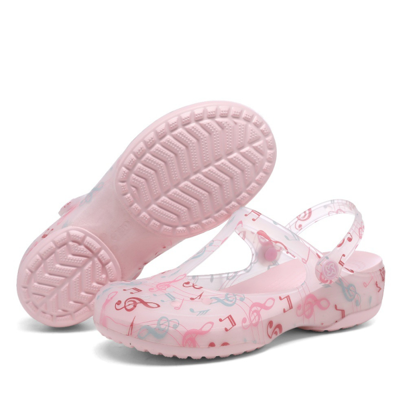 VEBLEN skylėtos moteriškos basutės vasarinės naujos stiliaus viršutiniai drabužiai šlepetės storu padu neslystančios pajūrio atostogų paplūdimio basutės