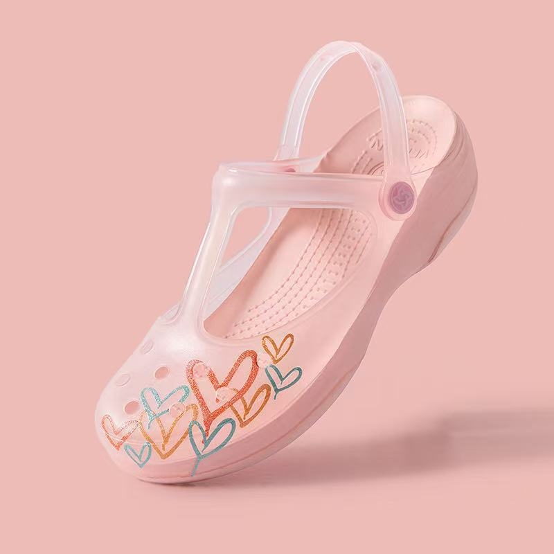 VEBLEN skylėtos moteriškos basutės vasarinės naujos stiliaus viršutiniai drabužiai šlepetės storu padu neslystančios pajūrio atostogų paplūdimio basutės