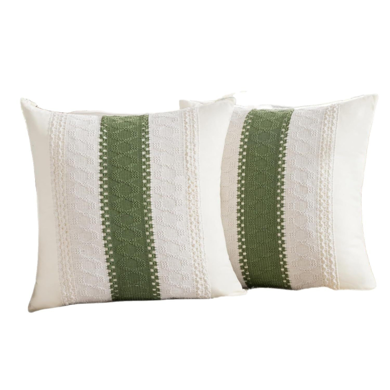 Boheemlaslik padi, piiriülene Ameerika padjapüür, roheline pehme talumaja stiilis dekoratiivne diivanipadjapüür, diivanipadi