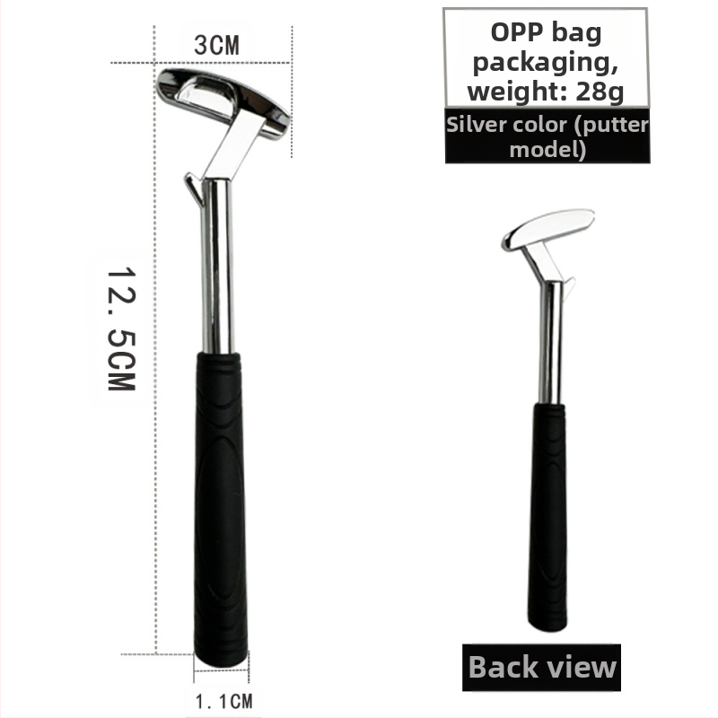 Tiesioginio gamyklinio pardavimo cinko lydinio golfo geležies formos kūrybinis alaus butelių atidarytuvas metalinis butelių atidarytuvas su kryžminiu kraštu yra sandėlyje