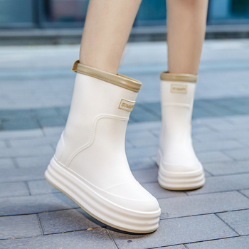 Nauji japoniški moteriški storapadiai vidutinio ir ilgo vamzdelio vandens batai, skirti visiems metų laikams, darbo batai, skirti automobiliams plovimui, vandeniui, neslystantys, vidaus ir lauko guminiai batai