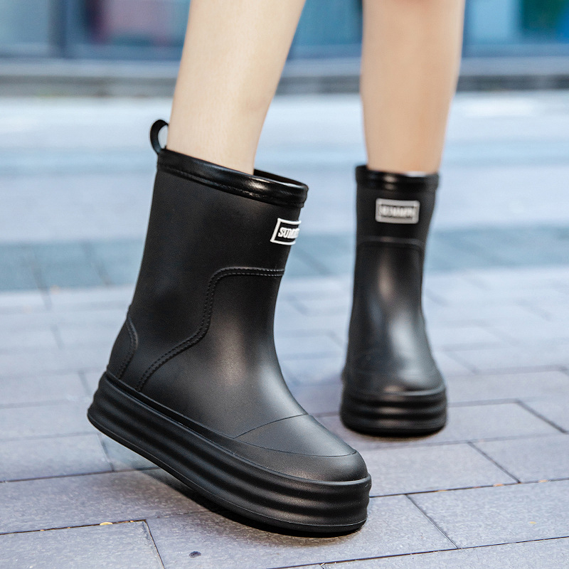 Nauji japoniški moteriški storapadiai vidutinio ir ilgo vamzdelio vandens batai, skirti visiems metų laikams, darbo batai, skirti automobiliams plovimui, vandeniui, neslystantys, vidaus ir lauko guminiai batai