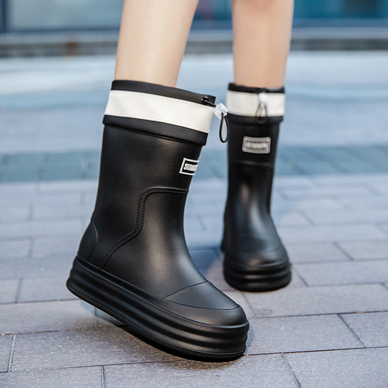 Nauji japoniški moteriški storapadiai vidutinio ir ilgo vamzdelio vandens batai, skirti visiems metų laikams, darbo batai, skirti automobiliams plovimui, vandeniui, neslystantys, vidaus ir lauko guminiai batai