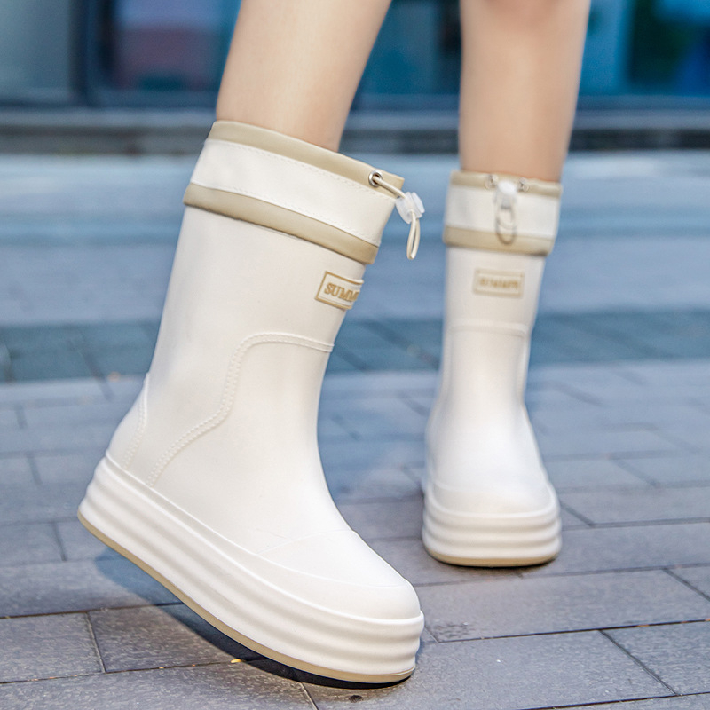 Nauji japoniški moteriški storapadiai vidutinio ir ilgo vamzdelio vandens batai, skirti visiems metų laikams, darbo batai, skirti automobiliams plovimui, vandeniui, neslystantys, vidaus ir lauko guminiai batai