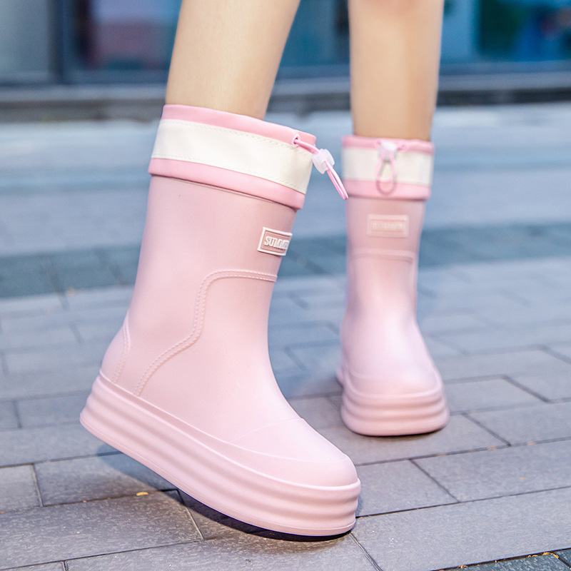 Nauji japoniški moteriški storapadiai vidutinio ir ilgo vamzdelio vandens batai, skirti visiems metų laikams, darbo batai, skirti automobiliams plovimui, vandeniui, neslystantys, vidaus ir lauko guminiai batai