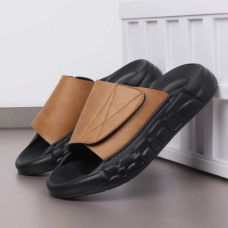 Meeste sussid, libisemiskindlad, takjapaelaga reguleeritavad vabaaja sussid, pehme põhjaga, sõnnikutunnetusega, õuespordisandaalid