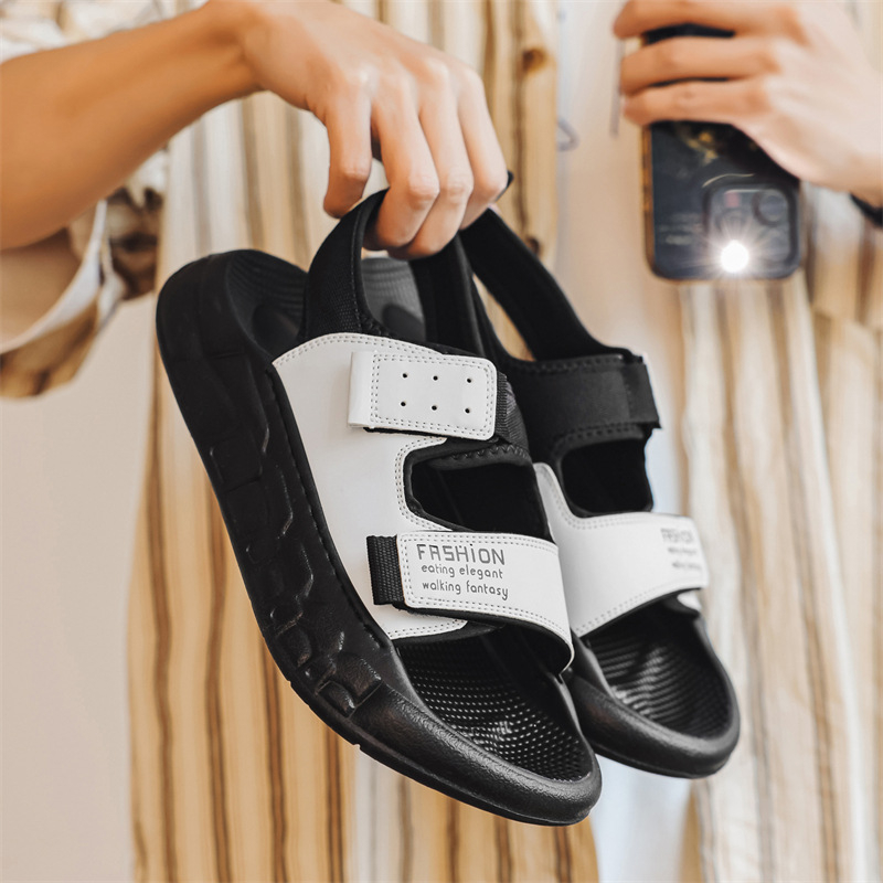 Meeste sussid, libisemiskindlad, takjapaelaga reguleeritavad vabaaja sussid, pehme põhjaga, sõnnikutunnetusega, õuespordisandaalid