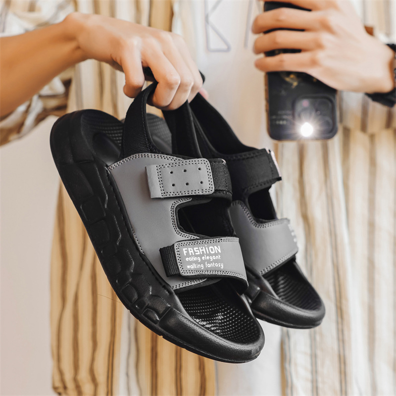 Meeste sussid, libisemiskindlad, takjapaelaga reguleeritavad vabaaja sussid, pehme põhjaga, sõnnikutunnetusega, õuespordisandaalid