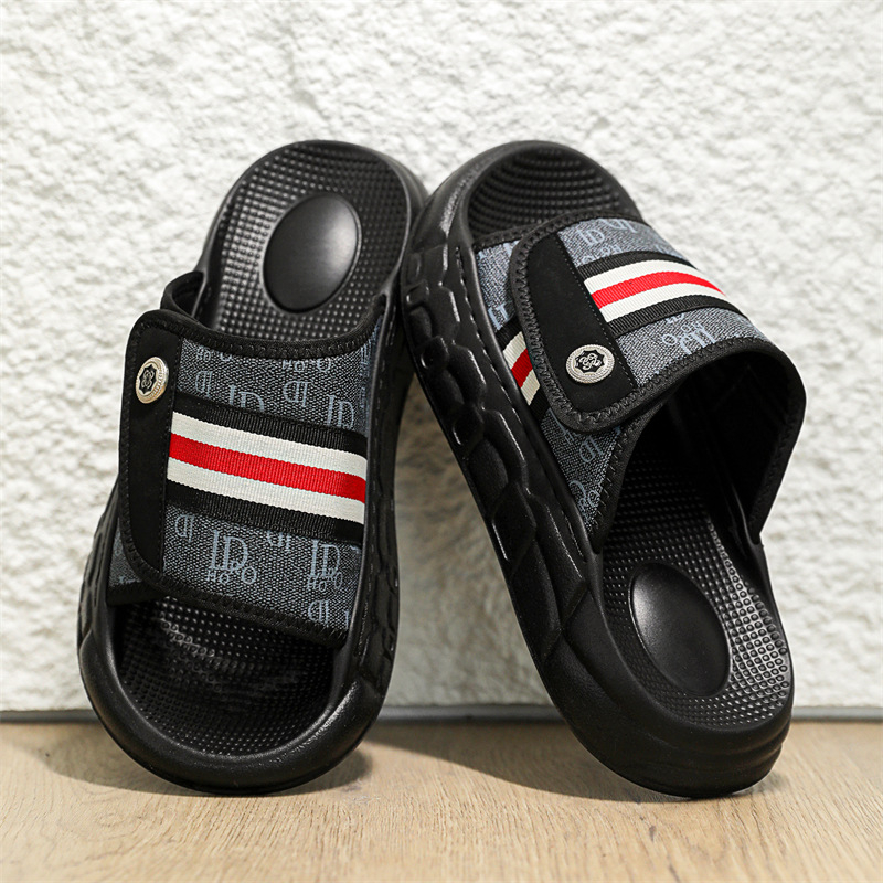 Meeste sussid, libisemiskindlad, takjapaelaga reguleeritavad vabaaja sussid, pehme põhjaga, sõnnikutunnetusega, õuespordisandaalid